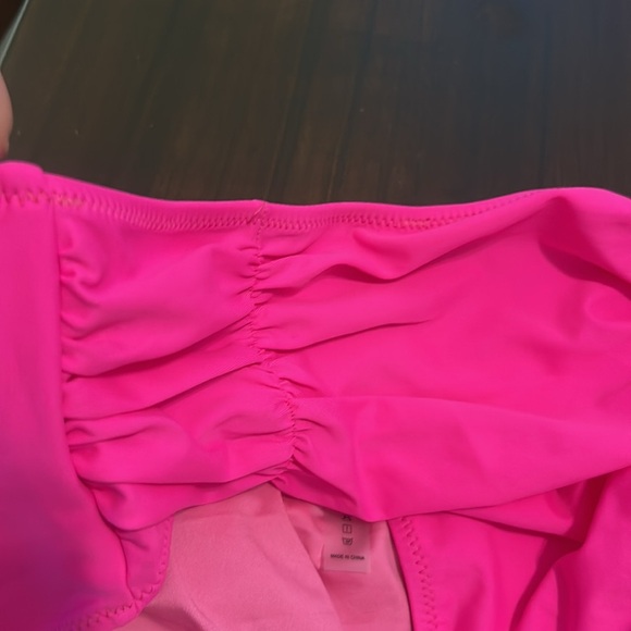 Blooming Jelly High Waisted Bikini Halter Criss Cross Wrap Swim Suit Hot Pink - Picture 9 of 15